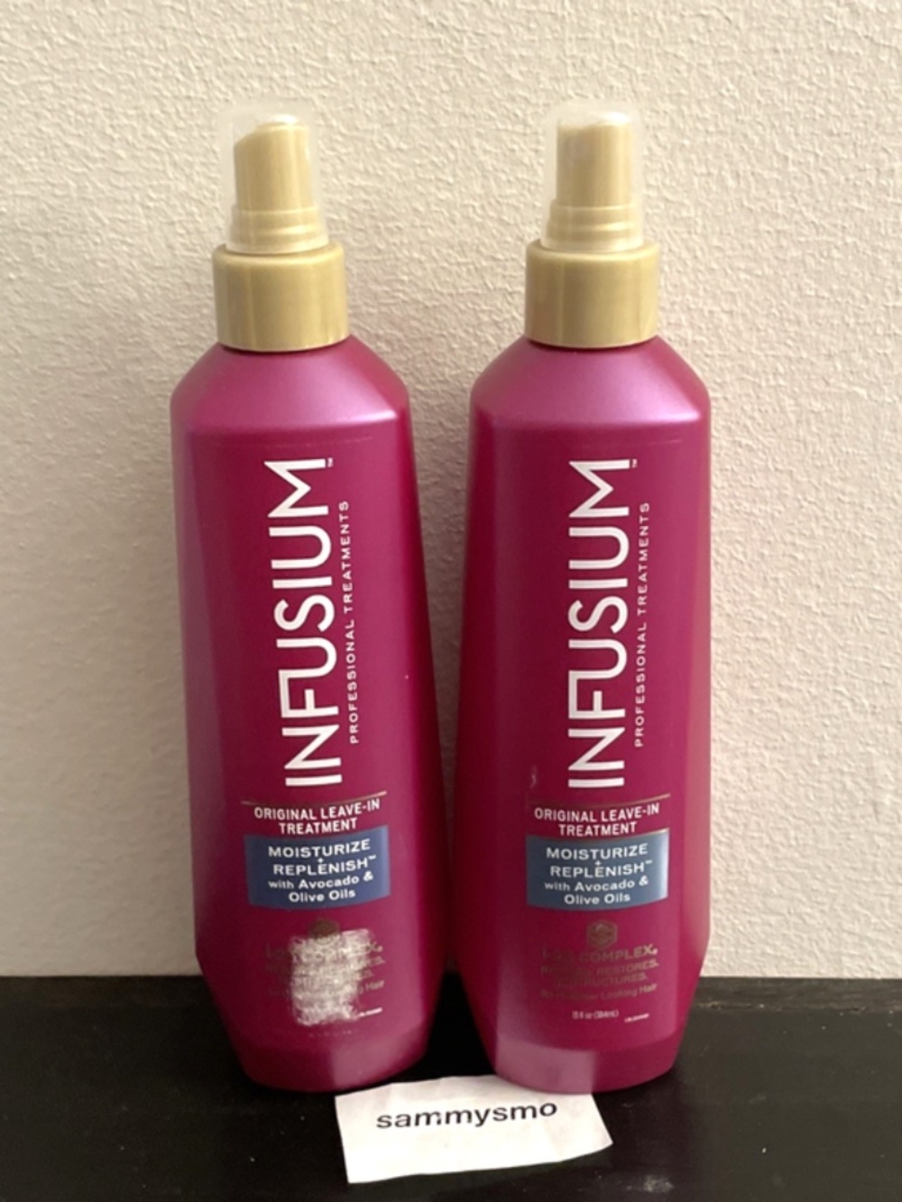 Infusium Moisture Replenish Leave In treatment Spray 13 oz x2 Discontinued READ